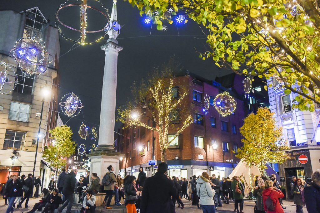 Seven dials Christmas lights-London